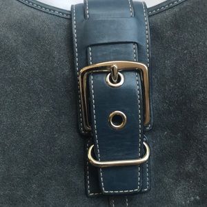 Coach Bags - Coach handbag blue slate suede number f3q 7559 Coach Bags - Coach handbag blue slate suede number f3q 7559